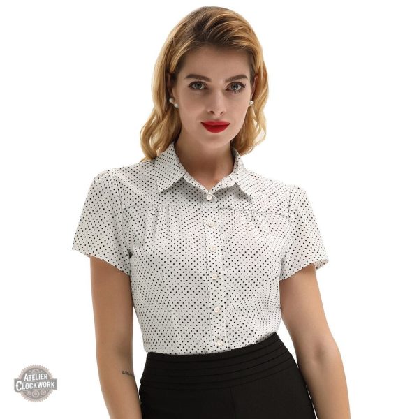 Irène Adler, chemise femme au charme rétro