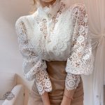 Chemisier steampunk femme en dentelle élégante