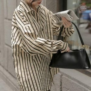 Chemise steampunk rayée pour un look rétro