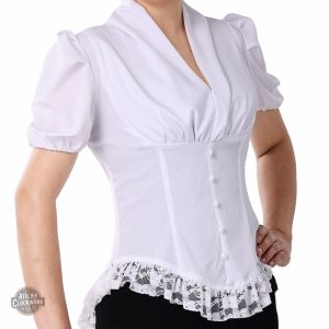 Chemisier Steampunk victorien élégant pour femme