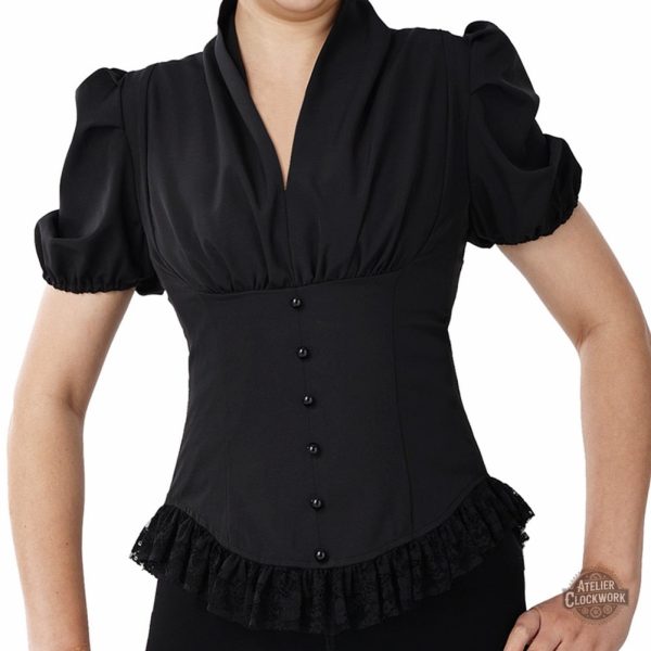 Chemisier femme style steampunk inspiré du XIXe siècle