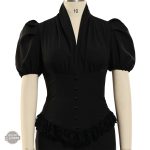 Haut victorien steampunk avec détails raffinés