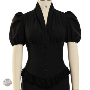 Haut victorien steampunk avec détails raffinés