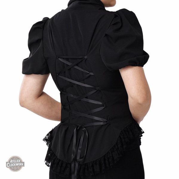 Chemisier à manches longues dans un style rétro-futuriste