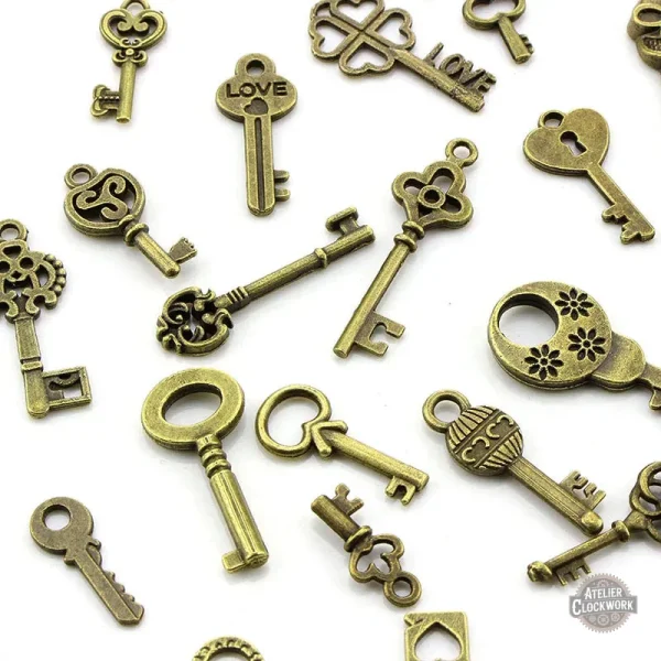 Clefs vintage style steampunk pour décorations uniques