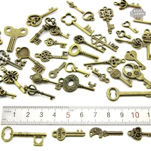 Ensemble d'accessoires steampunk avec clefs décoratives