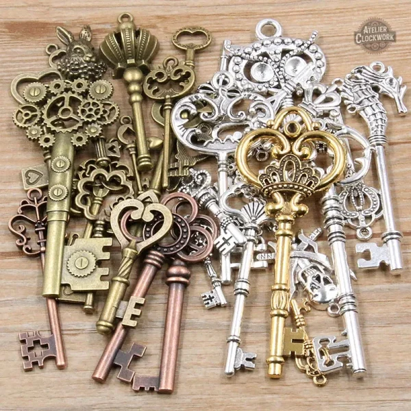 Kit de clefs Steampunk pour projets DIY