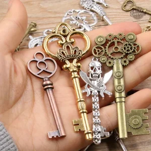 Clefs décoratives Steampunk pour décoration artisanale