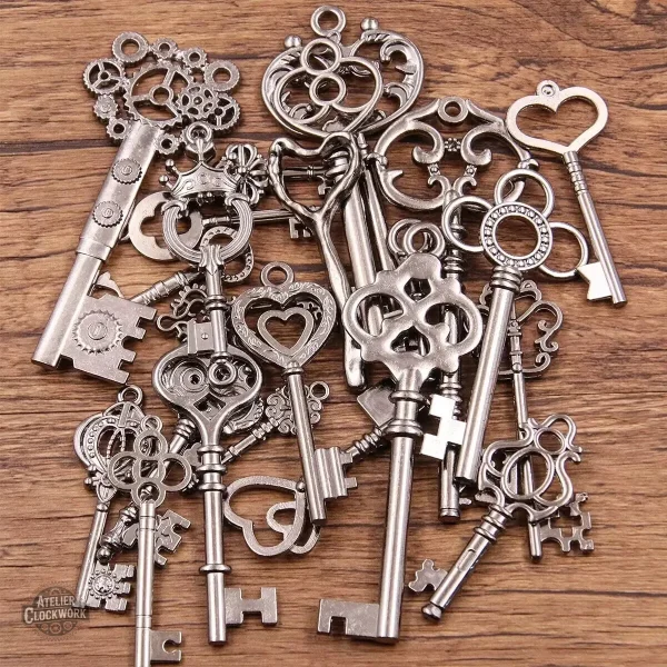 Clefs de style Steampunk pour art et bricolage
