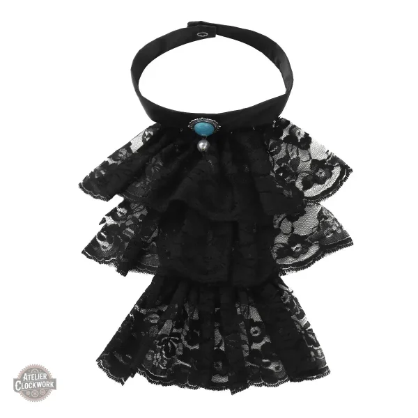 Accessoire steampunk : col jabot pour femme