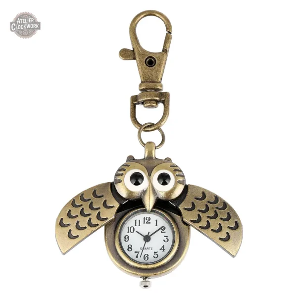 collier-montre-hibou-1 Montre collier Petit Hibou steampunk femme