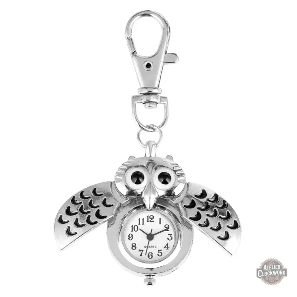 Petit hibou steampunk en collier élégant