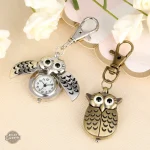 Accessoire steampunk : montre collier hibou