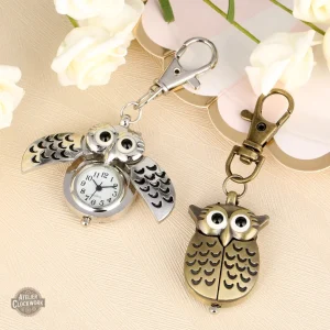 Accessoire steampunk : montre collier hibou