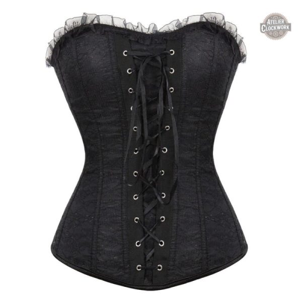 corset-a-lacet-femme-steampunk-store-1 Corset Lacet Steampunk pour femme