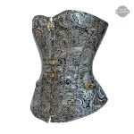 Bustier Steampunk Argenté pour femme élégante