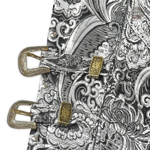 Bustier chic en argent, style vintage et moderne