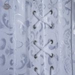 Constance, corset blanc en satin pour une silhouette raffinée