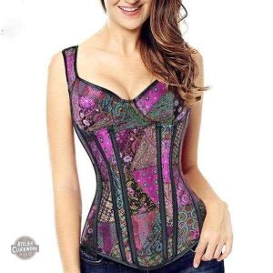Corset steampunk violet pour un look audacieux