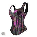 Élégant corset violet inspiré du style steampunk