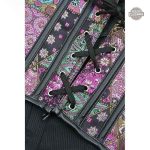 Corset violet alliant vintage et modernité steampunk