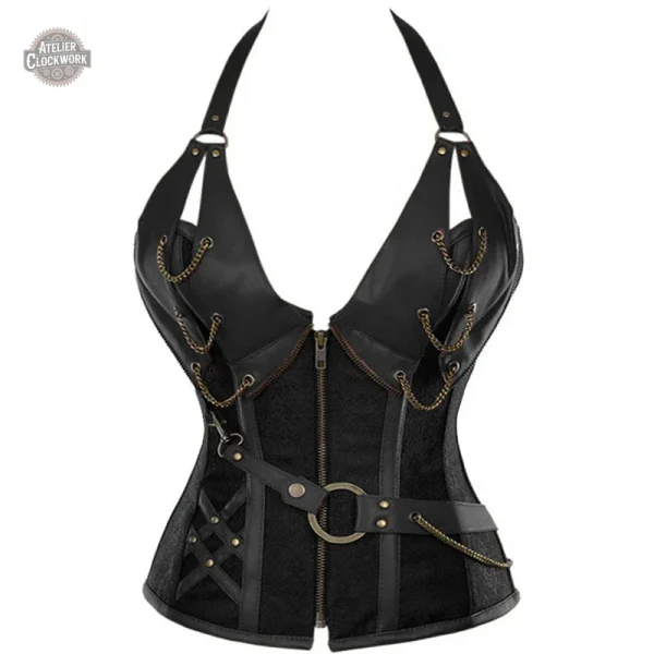 Corset femme avec design inspiré du steampunk
