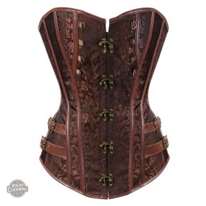 Corset Cuir Femme - Rogue Style en style steampunk