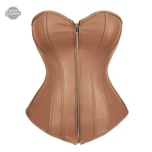 Corset cuir souple femme steampunk
