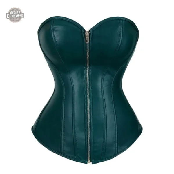 Corset cuir souple, idéal pour l'esthétique steampunk