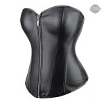 Corset souple en cuir, look rétro-futuriste