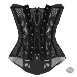 Corset Steampunk chic avec détails en dentelle