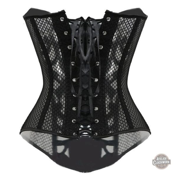 Corset Steampunk chic avec détails en dentelle