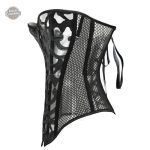 Corset en dentelle noir, essentiel du style steampunk