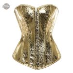 Corset Bustier Doré - Style Steampunk Élégant