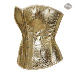 Feuilles d'or sur corset pour une touche vintage