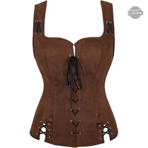 Corset en Daim Vintage - Femme d'antan