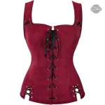 Corset en daim, essentiel pour le style vintage féminin