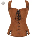 Corset steampunk femme au style rétro