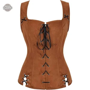 Corset steampunk femme au style rétro