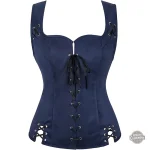 Look steampunk avec corset en daim