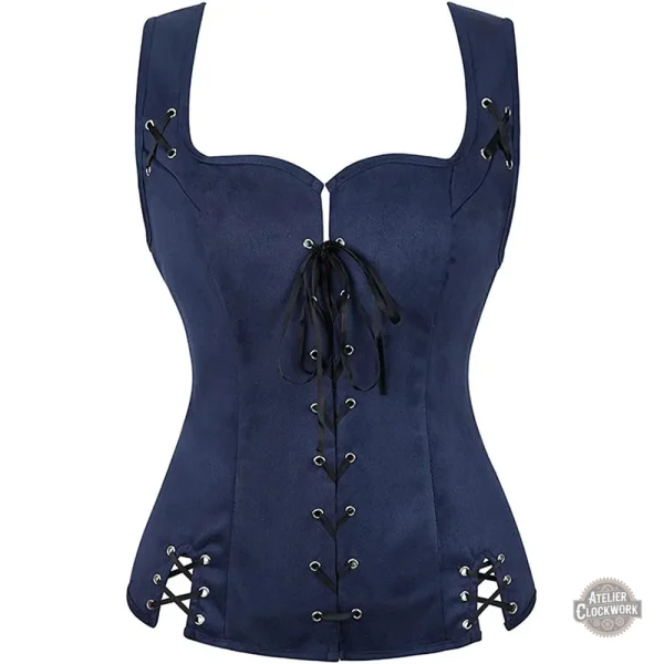 Look steampunk avec corset en daim