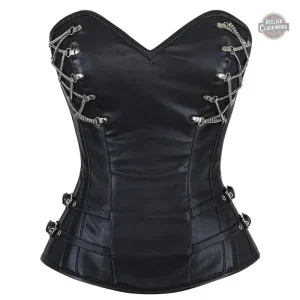 Corset Gothique Cuir - Goth'n Punk