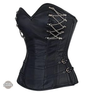 Corset Steampunk en cuir pour femmes