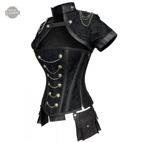 Corset Steampunk féminin aux détails élégants