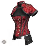 Corset gothique avec motifs inspirés du jardin victorien