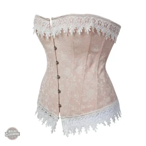 Corset Steampunk femme en jacquard élégant