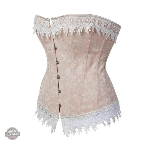 Corset Steampunk femme en jacquard élégant