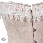 Corset dentelle blanche au style steampunk