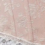 Corset femme chic en jacquard et dentelle