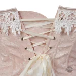 Corset féminin en jacquard pour un look vintage
